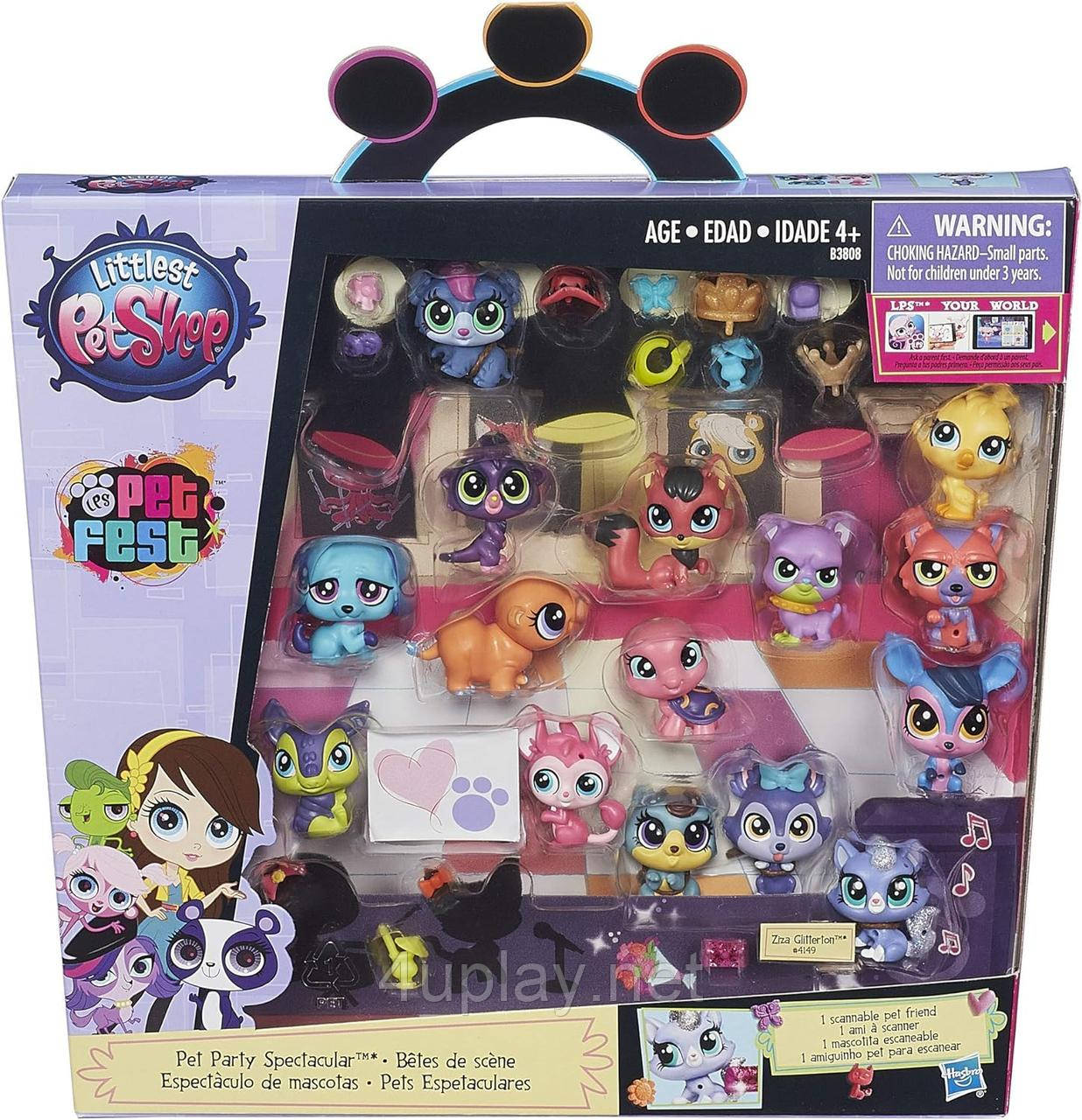 Набір фігурок домашніх тварин Littlest Pet Shop Hasbro 15 улюбленців Оригінал