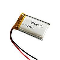 Акумулятор літій-полімерний 102540 3,7V 1100mAh (10*25*40 мм)