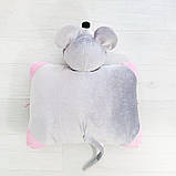 М'яка іграшка Zolushka Подушка трансформер мишка 37см (ZL247), фото 3