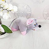 М'яка іграшка Zolushka Подушка трансформер мишка 37см (ZL247), фото 5