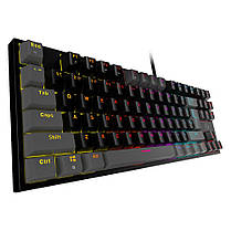 Механічна клавіатура Fantech ATOM MK876 TKL, Red Silent, RGB, Gray, фото 2