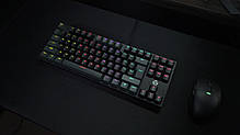 Механічна клавіатура Fantech ATOM MK876 TKL, Red Silent, RGB, Gray, фото 3