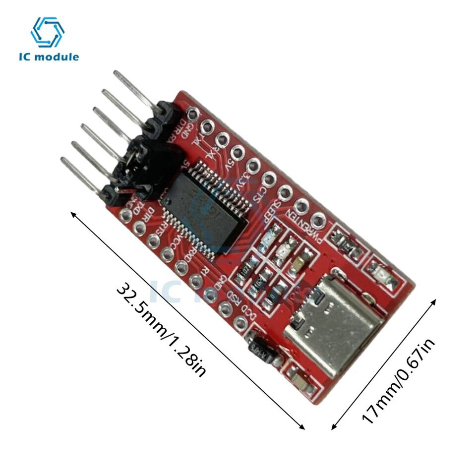 Послідовний перетворювач FT232RL FTDI з Type-C на TTL, модуль адаптера