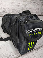 Поясная сумка набедренная Monstr Enargy 0324 мотосумка влагостойкая объем 2л цвет черный