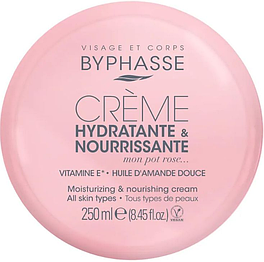 Крем для обличчя та тіла Byphasse Moisturizing And Nourishing Cream Face And Body 250 ml( оригінал Іспанія)