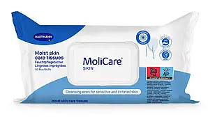 Вологі серветки для догляду за шкірою MoliCare Skin, 50 шт