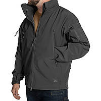 Куртка Helikon-Tex Gunfighter Jacket-Shark Skin Windblocker Grey,тактическая куртка с капюшоном серая НАТО