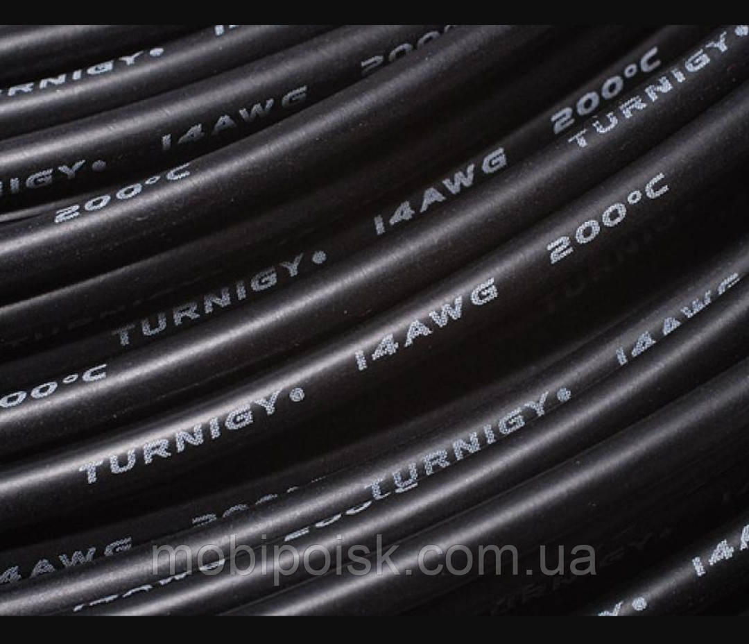 Дріт 14AWG 20 см (чорна)