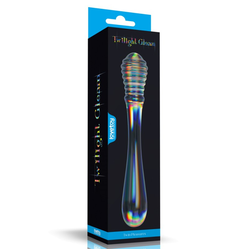 Скляний дилдо Twilight Gleam Glass Dildo Twin Pleasures, фото 1