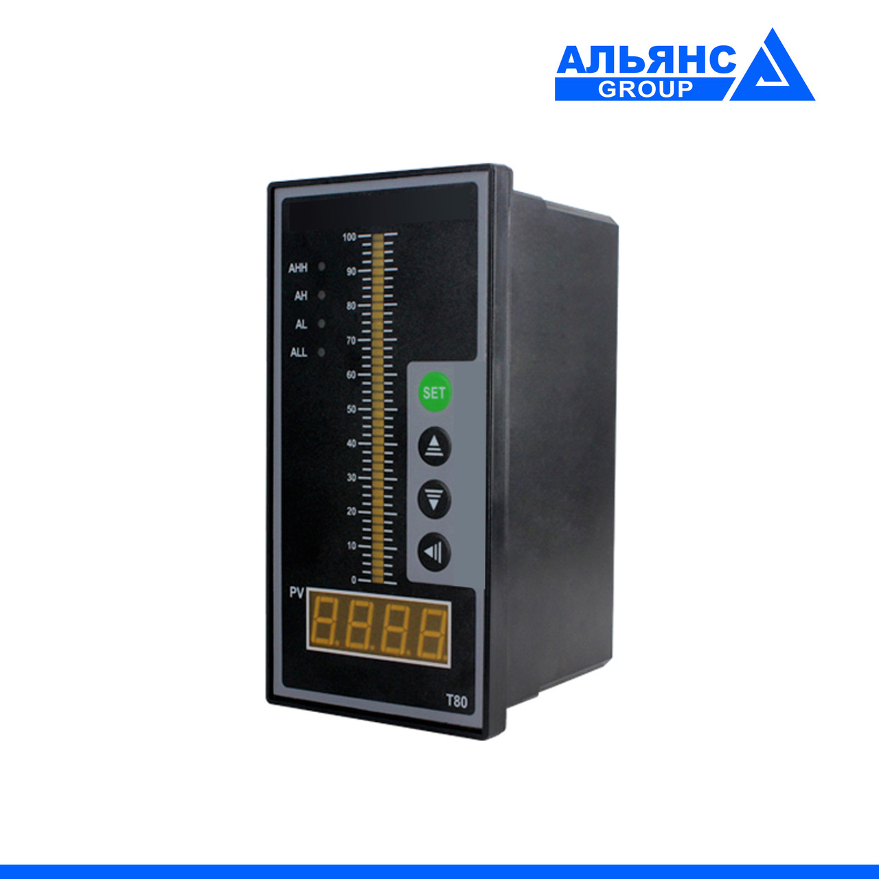 Контроллер рівня рідини AGMS84A, AC/DC85-240V, 4-20mA, 4relay, 80*160mm