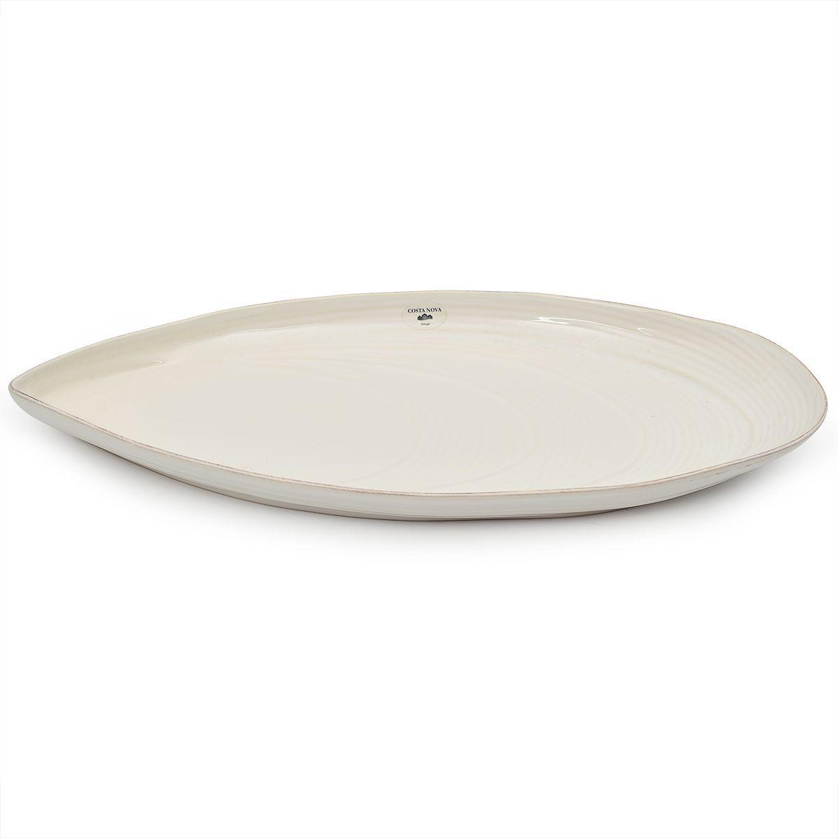 Блюдо керамічне велике овальної форми у вигляді мушлі Aparte Costa Nova, фото 1