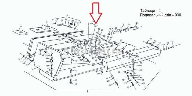 Притискна пластина натягувача шпагату прес-підбирача Sipma Z-224, Z-276, Z-279, оригінал – 2023-030-147.00, 522303147, 5223031470