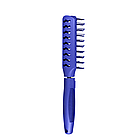 Щітка для волосся продувна Salon Professional Синя, фото 4