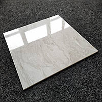 Глянцева Сіра плитка Мармур 60х60см Керамограніт