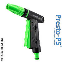 Пистолет поливочный регулируемый 3 режима, насадка на шланг пластик Presto-Ps (2101)