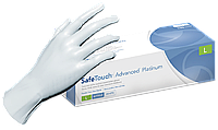 Медицинские нитриловые перчатки SafeTouch Platinum White Nitrile (3г)