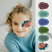 Оклюдер пластир на око офтальмологічний коректор косоокотсі для дітей 58*82мм (паковання 60 шт.) All Seasons