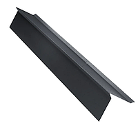 Торцева планка для гнучкої черепиці / торцева для м'якої покрівлі, колір RAL7024 мат 0.45мм 2м.