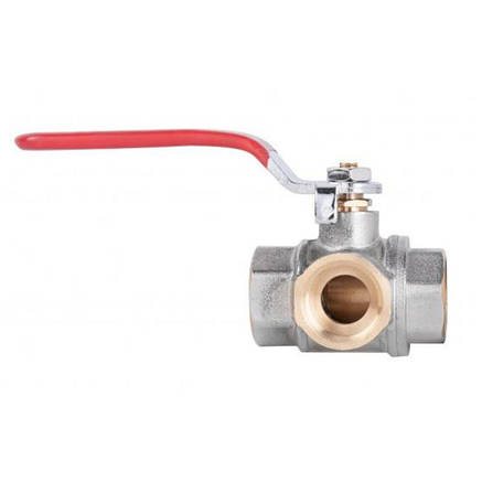 Кран кульовий SD Plus триходовий, канал-Т 1/2" ВР SD310W15, фото 1