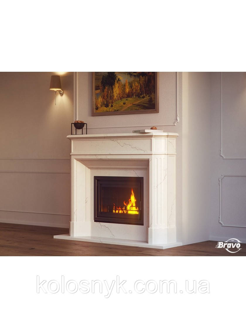 Каминне облицювання Браво Севілья матеріал Botticino/Diano Reale