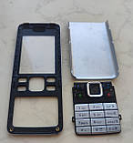 Корпус Nokia 6300 (сталевий), металічний, (З клавіатурою)  RM-217, фото 2