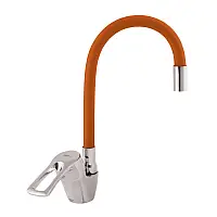 Кран / змішувач для кухні з гнучким виливом Zerix YUB, поворотний кухонний змішувач, змішувач гнучкий вилив