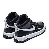 Чоловічі зимові кросівки Nike Air Max, зимові шкіряні чоловічі кросівки, чоловічі зимові кросівки на хутрі, фото 4