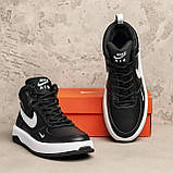 Чоловічі зимові кросівки Nike Air Max, зимові шкіряні чоловічі кросівки, чоловічі зимові кросівки на хутрі, фото 9