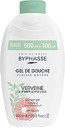 Крем-догляд для душу вербена та грейпфрут Byphasse  Shower Gel 600 ml( оригінал оригінал Іспанія)