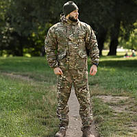 Зимний военный костюм Undolini мультикам, тактическая форма Rip-Stop на синтепоне для армии 48