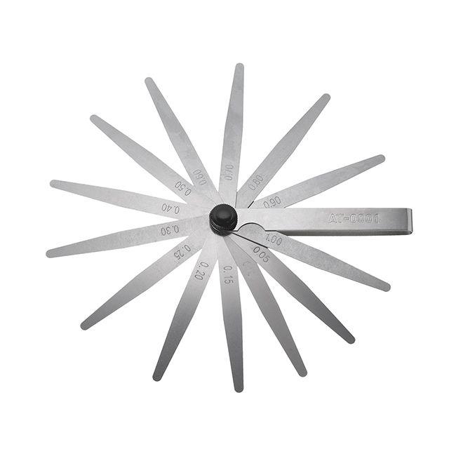 Щуп для вимірювання зазорів, 0.05-1.0 мм, 13 шт INTERTOOL AT-0001, фото 1