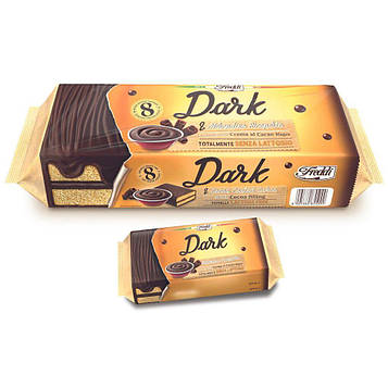Тістечко бісквітне Dolсetto Dark шоколад, 8шт*30г (16 уп/ящ)