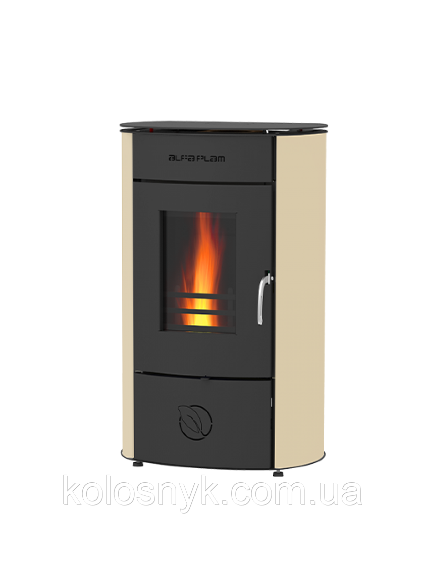 Сталева піч Alfa-Plam GALA бежева