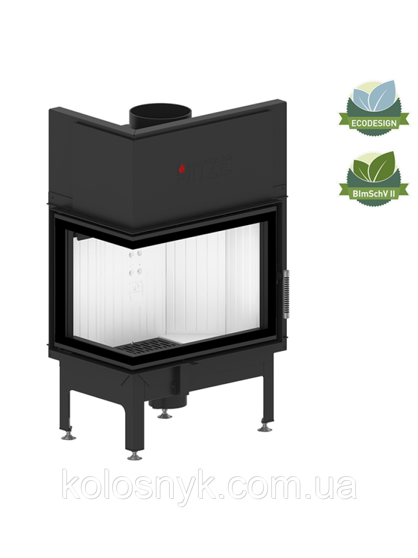 Камінна топка Hitze ALBERO AL11L.H-BD Скло декор цільногенне