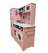 Дитяча дерев'яна кухня Avko Модена Pink, звукові та світлові ефекти, фото 2