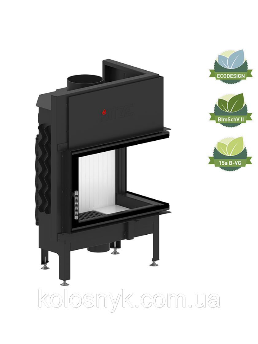 Камінна топка Hitze ALBERO AL14R.H-BD Скло декор суцільногенне