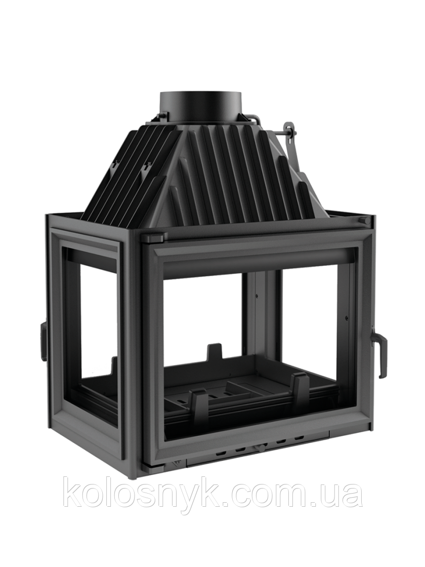 Каминна топка Kratki ZUZIA 16 тунель з лівим і правим бічним склом