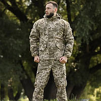 Военный зимний костюм Undolini Горка Рип-стоп, теплая армейская форма пиксель на синтепоне для ВСУ
