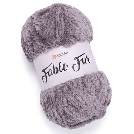 Пряжа YarnArt Fable Fur, імітація хутра, колір 969, норка, фото 1