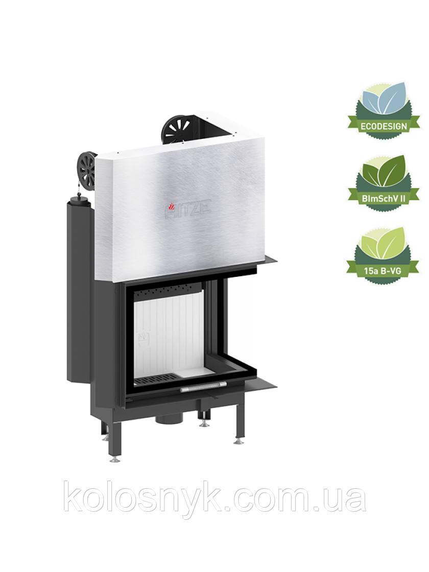 Камінна топка Hitze ALBERO AL16RG.H-BDBI Скло декор суцільногенне + доповнювальне внутрішнє скло