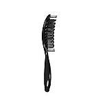 Щітка для волосся скелетна Salon Professional продувна 18004 Чорна, фото 4