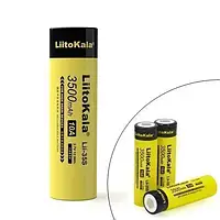 Аккумулятор 18650 Li-Ion LiitoKala Lii-35S, 3500mah, 10A 3.7V, Yellow, 1 шт