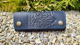 Ключниця кишенькова "Калина" синій 14*6.5 см Гранд Презент 10-Кл-Син