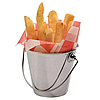 Відро для картоплі фрі Відерці декоративні Ø90 мм Маленьке відро метал Соусник металевий, фото 8