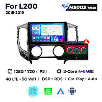 Штатная магнитола Mitsubishi L200 5 (2015-2019) M500 (4/64 Гб), HD (1280x720) QLED, GPS + 4G + CarPlay