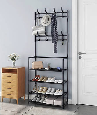 Універсальний вішак для одягу New simple floor clothes rack size 60х29,5х151 см 198503