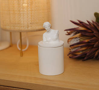 Аромасвічка VENUS CHERRY BLOSSOM WHITE 100% WOOD WAX 165g 35h Гранд Презент NAC 1015W