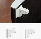 Магнітний блокіратор для меблів Комплект 4 шт+1 ключа "Fabe", фото 6