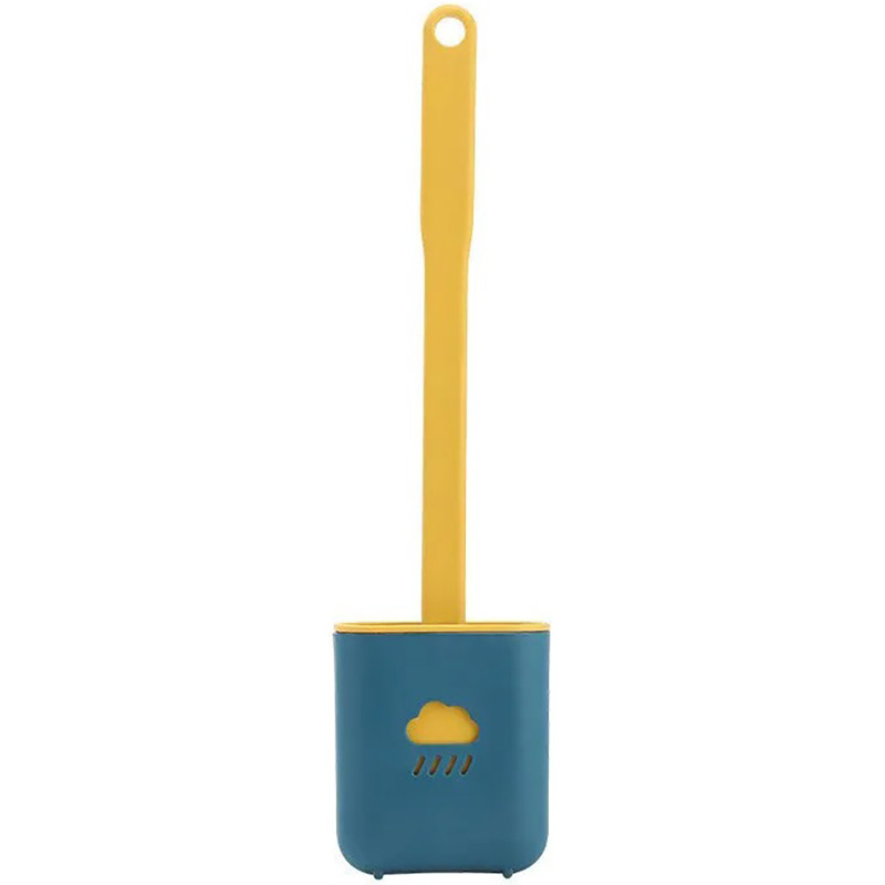 Гнучка силіконова щітка для унітазу з утримувачем Cleaner Long Handle