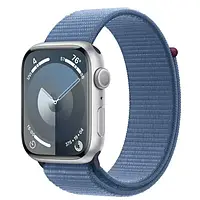 Смарт-часы Apple Watch Series 9 GPS 45mm Silver Aluminum Case with Winter Blue Sport Loop (MR9F3)